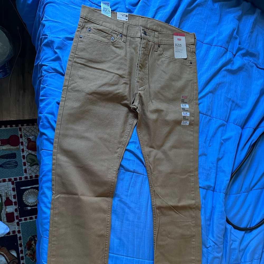 levis slim straight jeans 513 brown *multiple Sizes*